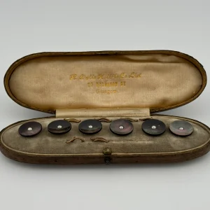 antique mother of pearl dress studs